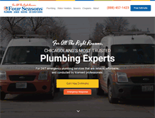 Tablet Screenshot of fourseasonsplumbingsewer.com